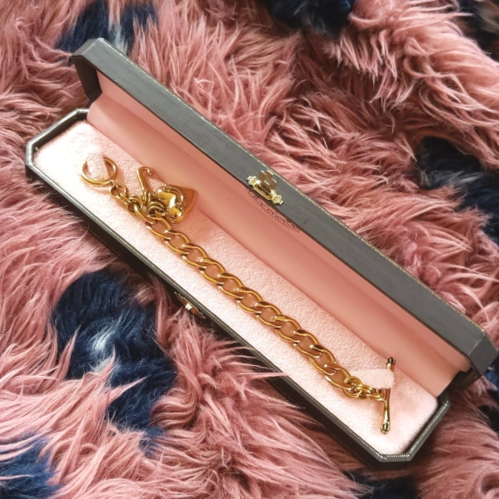 Juicy couture charm link bracelet (vintage)